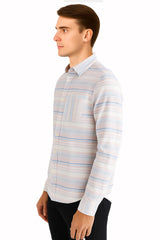 Camisa Para Hombre Aero Guys LS Woven Shirts Egret 1034