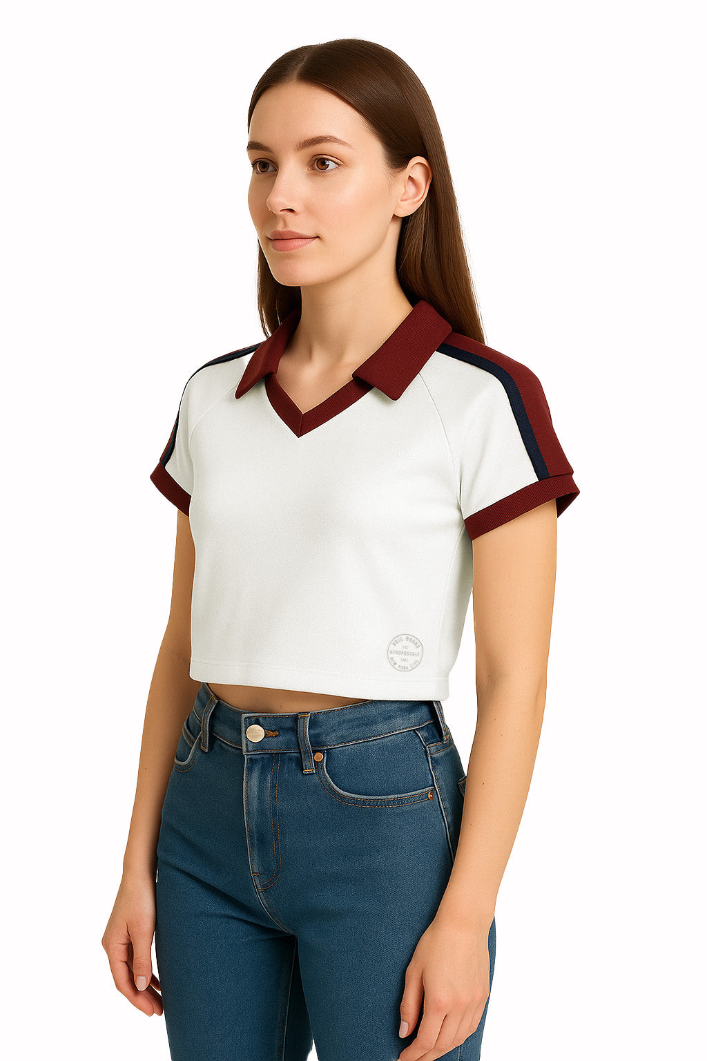 Camiseta Para Mujer Aero Graphic Polo Egret 1085