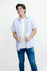 Camisa Para Hombre Guys Ss Woven Shirts Aero Guys Ss Woven Shirts Lilac Lluster Lilac 8359