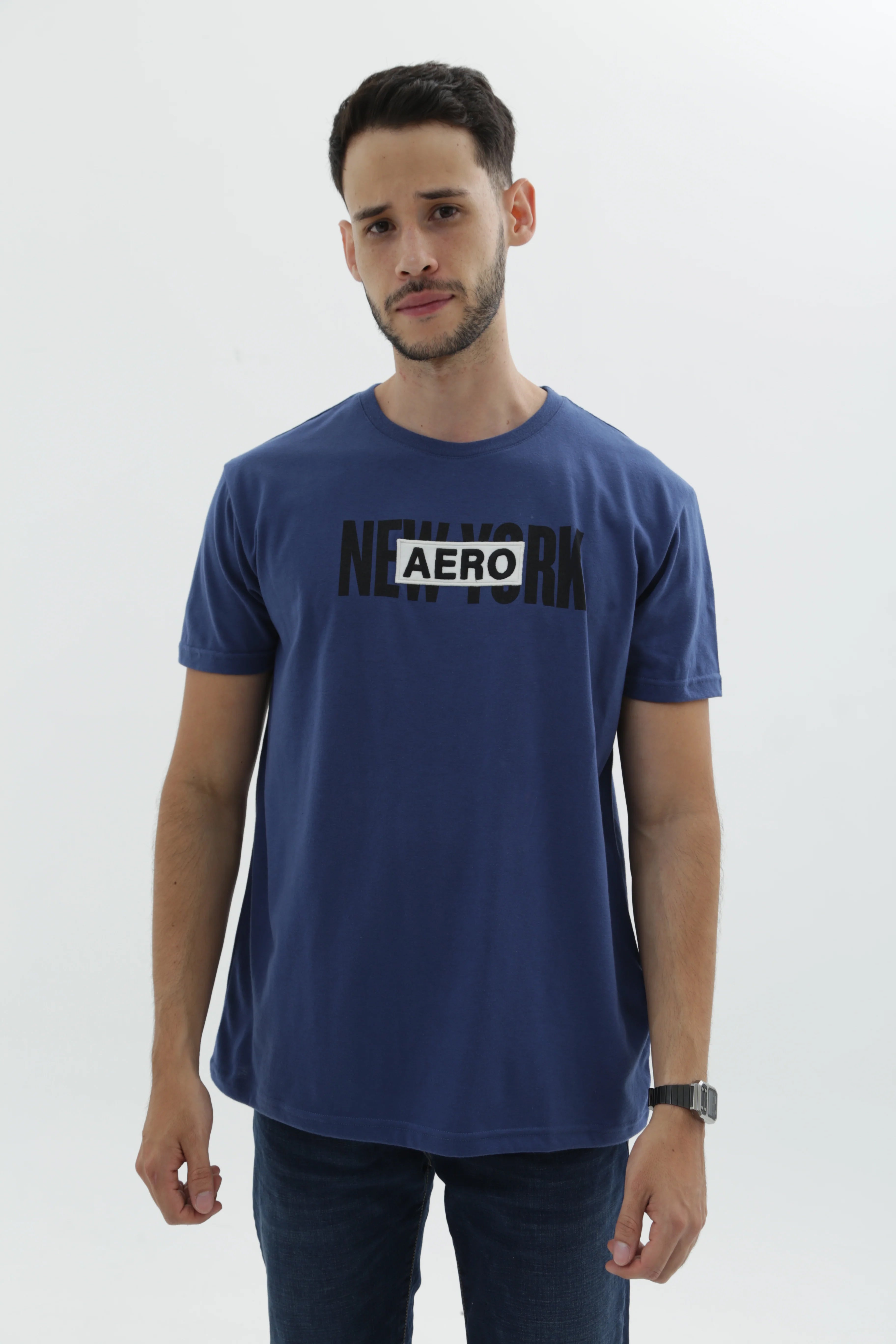 Camiseta Para Hombre Level 2 Graphic Tees Aero Level 2 Graphic Tees Dress Blues Blues 3334