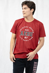 Camiseta Para Hombre Level 1 Graphic Tees Aero Level 1 Graphic Tees Pomegranate Pomegranate 3815