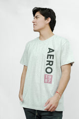 Camiseta Para Hombre Level 1 Graphic Tees Aero Level1 Graphic Tees Mhg Heather Grey 8130