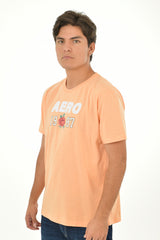 Camiseta Para Hombre Aero Level 2 Graphic Tees Mango Tango 4196