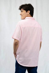 Camisa Para Hombre Guys Ss Woven Shirts Aero Guys Ss Woven Shirts Shell Pink Pink 8770