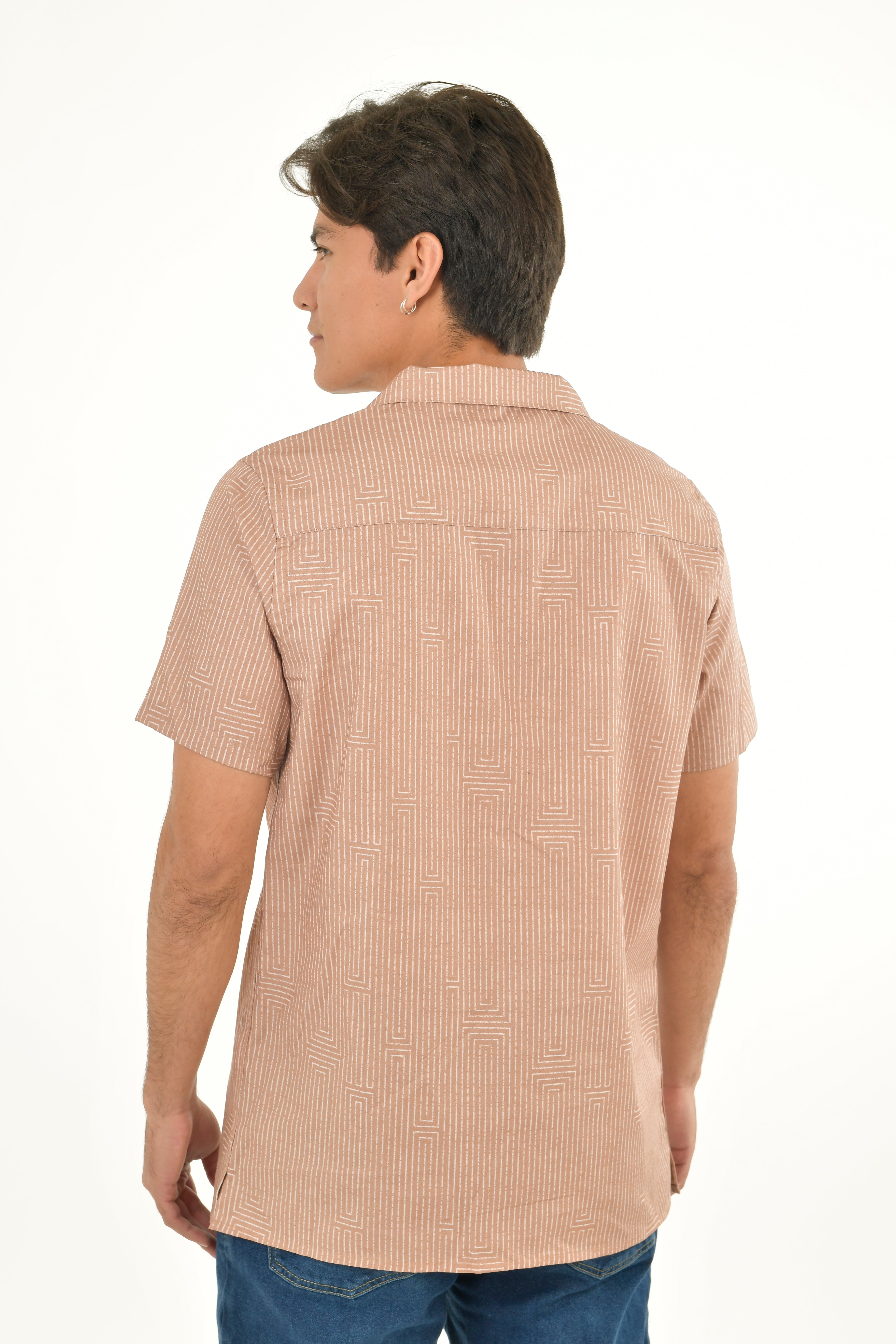 Camisa Para Hombre Aero Guys Ss Woven Shirts Rose Spritz 8896