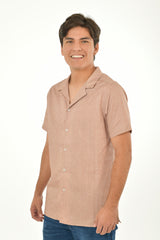 Camisa Para Hombre Aero Guys Ss Woven Shirts Rose Spritz 8896