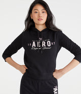 Buzo Para Mujer Girls Fleec Pop Over Aero Girls Fleec Pop Over Dark Black 3559