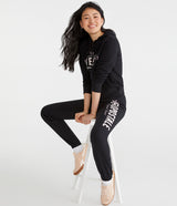 Buzo Para Mujer Girls Fleec Pop Over Aero Girls Fleec Pop Over Dark Black 3559