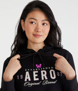 Buzo Para Mujer Girls Fleec Pop Over Aero Girls Fleec Pop Over Dark Black 3559