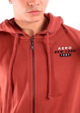 Buzo Para Hombre Aero Guys Full Zip Hoodies Brick Dust 3735