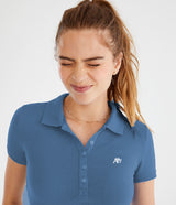 Camiseta Polo Para Mujer Aero Solid Polo Varsity Blue 4164