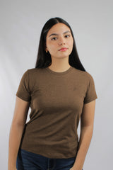 Camiseta Para Mujer Aero Girls Solid SS Chocolate Martini 4204