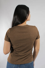 Camiseta Para Mujer Aero Girls Solid SS Chocolate Martini 4204