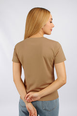 Camiseta Para Mujer Aero Girls Solid SS Chanterelle 4204