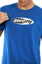 Camiseta Para Hombre Aero Level 2 Graphic Tees Parisian Blue 4627