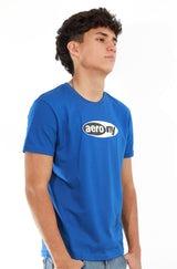 Camiseta Para Hombre Aero Level 2 Graphic Tees Parisian Blue 4627