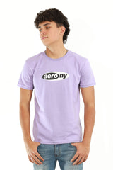 Camiseta Para Hombre Aero Level 2 Graphic Tees Violet Tulip 4627