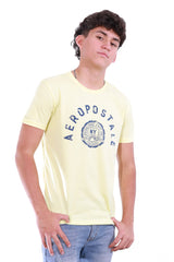 Camiseta Para Hombre Aero Level 1 Graphic Tees Yellow Mist 4619