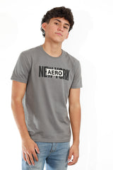 Camiseta Para Hombre Aero Level 2 Graphic Tees Tectonic Gray 3334