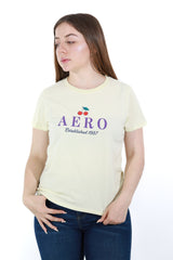 Camiseta Para Mujer Aero Graphic Level 1 Yellow Mist 6620