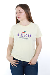 Camiseta Para Mujer Aero Graphic Level 1 Yellow Mist 6620