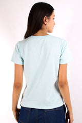 Camiseta Para Mujer Aero Graphic Level 2 Porcelain Blue 5395