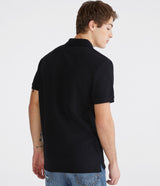 Camiseta Polo Para Hombre Guys SS Solid Polo Dark Black 7907
