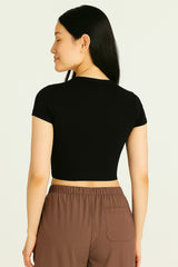 Camiseta Para Mujer Aero Graphic Level 2 Dark Black 6994