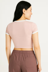 Camiseta Para Mujer Aero Graphic Level 2 Silver Pink 6994
