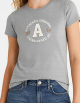 Camiseta Para Mujer Aero Graphic Level 1 Light Heather Grey 7022
