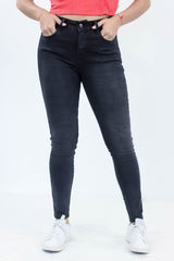 Jean Para Mujer Aero Girls Denim Fashion Skinny Dark Black 9006