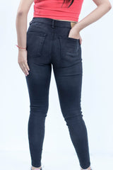 Jean Para Mujer Aero Girls Denim Fashion Skinny Dark Black 9006