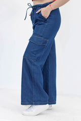 Jean Para Mujer Aero Girls Denim Fashion Cargo Dark Wash 9312