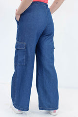 Jean Para Mujer Aero Girls Denim Fashion Cargo Dark Wash 9312