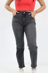 Jean Para Mujer Aero Girls Fashion Basic Mom Grey Wash 9009