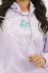 Buzo Para Mujer Morado Claro Aero Girls Fleec Pop Over 3389