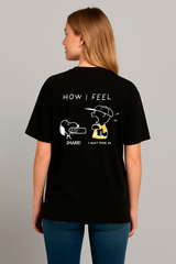 Camiseta para Mujer Aero Graphic Level 2 Dark Black PEANUTS 242