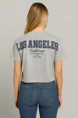 Camiseta para Mujer Aero Girls SS Fashion Graphics Light Heather Grey 4645
