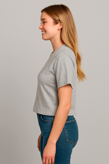 Camiseta para Mujer Aero Girls SS Fashion Graphics Light Heather Grey 4645