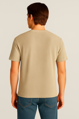 Camiseta Para Hombre Aero BC SS Knits Egret 8999 (RELAXED)