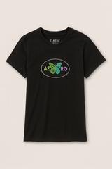 Camiseta Para Mujer Aero Graphic Level 2 Dark Black 6998