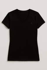 Camiseta Básica Para Mujer Aero Girls Solid SS Darl Black 4208