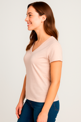 Camiseta Para Mujer Aero Girls Solid SS Primrose Pink 6505