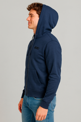 Buzo Para Hombre Aero Guys Full Zip Hoodies Cadet Navy 5619