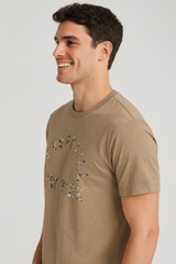 Camiseta Para Hombre Aero Level 1 Graphic Tees Irish Cream 6212