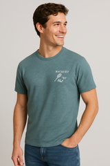 Camiseta Para Hombre Aero BC SS Knits Green 5962