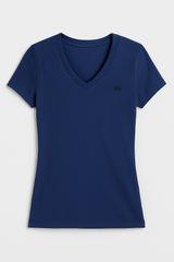Camiseta Basica Para Mujer Aero Girls Solid SS Cadet Navy 4208