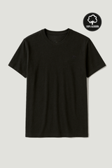 Camiseta Para Hombre Aero BC SS Knits Dark Black 9922 / 100% ALGODÓN
