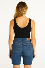 Short Para Mujer Aero Denim Bermuda Skater Medium Wash 9990