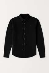 Camisa Para Hombre Aero Guys LS Woven Shirts Dark Black 8771